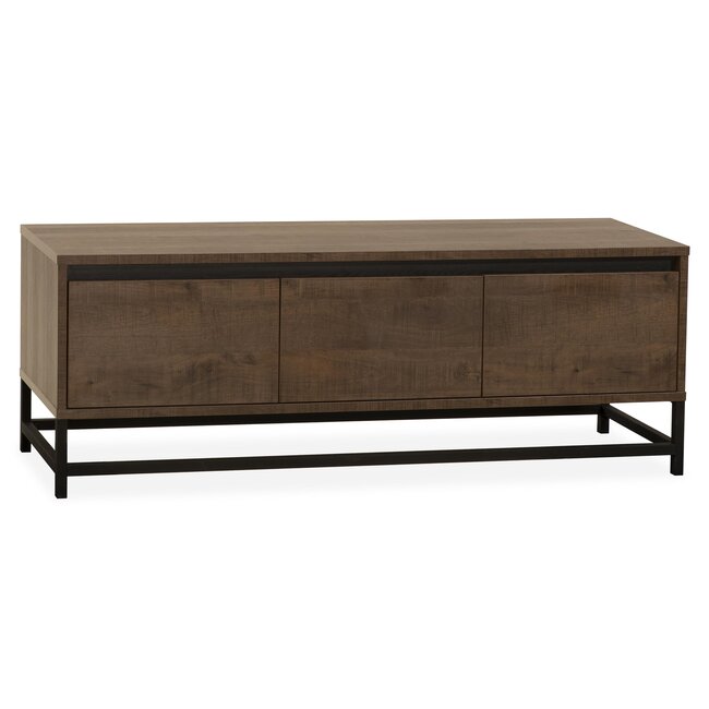 WoonMax Milltown TV meubel 3 deurs Dark Mango - 165 cm