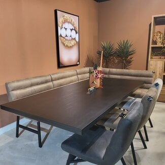WoonMax Eettafel rechthoekig Novac - 4 afmetingen - Diverse kleuren
