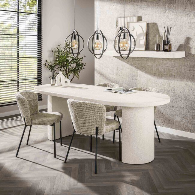 WoonStijl Eetkamertafel arch stone 215x90cm