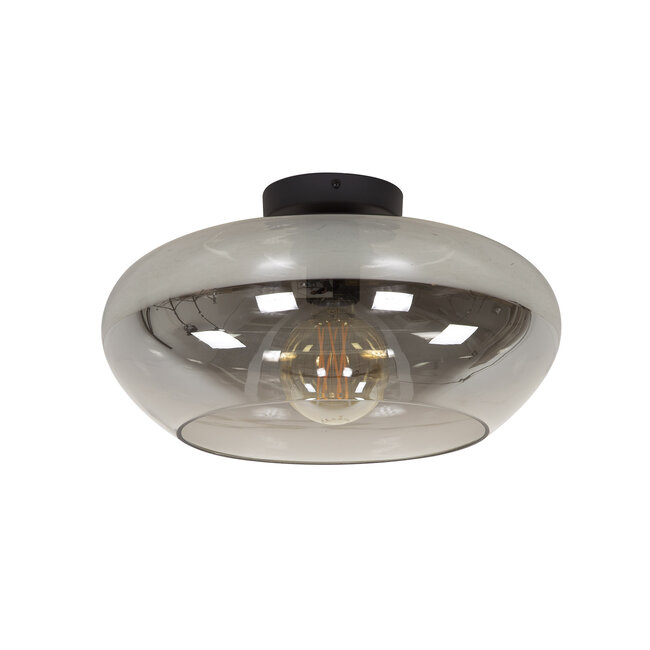 WoonStijl Plafondlamp elevate glass smoke grey