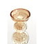 Light en Living Kaarsenhouder ITINGA glas bubbel amber Ø9,5x34 cm