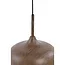 Light en Living Hanglamp 3L 90x22x32 cm DANIA hout print d bruin+touw crème