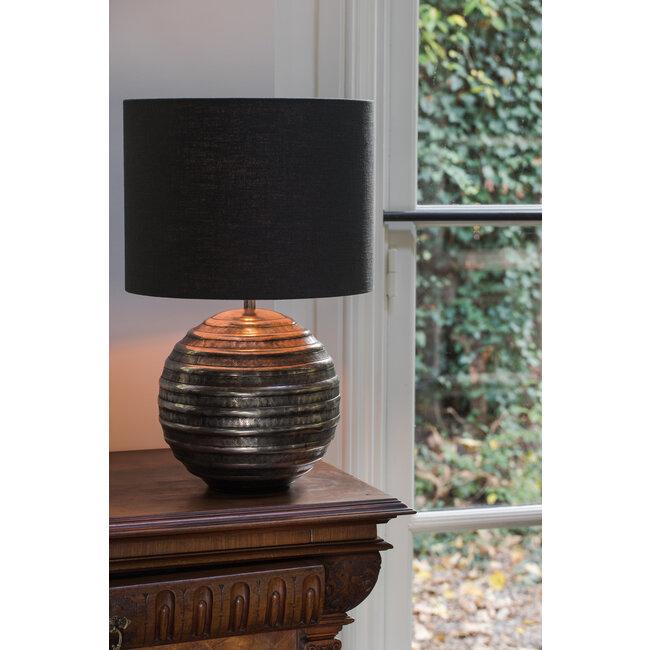 Light en Living Lampenkap cilinder 40-40-30 cm LIVIGNO zwart