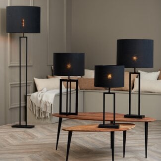 Light en Living Lampenkap cilinder 40-40-30 cm LIVIGNO zwart