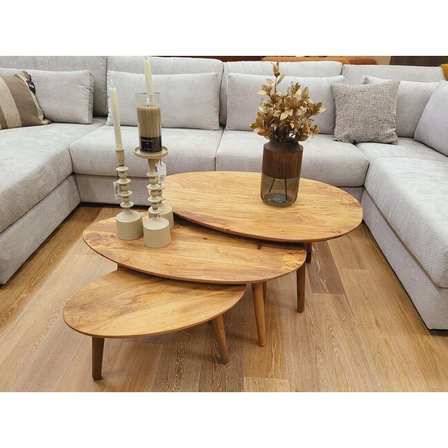 Nijwie Hamburg salontafel ovaal groot 98 cm