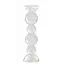 Light en Living Light & Living Kaarsenhouder ITINGA - Glas met Bubbelstructuur - Helder - Ø9,5x34 cm