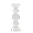 Light en Living Light & Living Kaarsenhouder ITINGA - Glas met Bubbelmotief - Helder - Ø10x26,5 cm