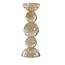 Light en Living Kaarsenhouder ITINGA Glas Bubbel Amber - Ø10x26,5 cm