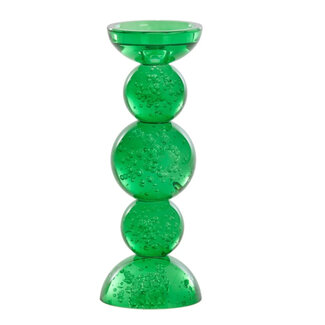 Light en Living Kaarsenhouder Ø10x26,5 cm ITINGA glas bubbel groen
