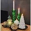 Light en Living Kaarsenhouder Ø10x26,5 cm ITINGA glas bubbel groen