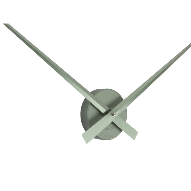 Karlsson Wandklok Little Big Time groen metallic