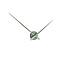 Karlsson Wandklok Little Big Time groen metallic