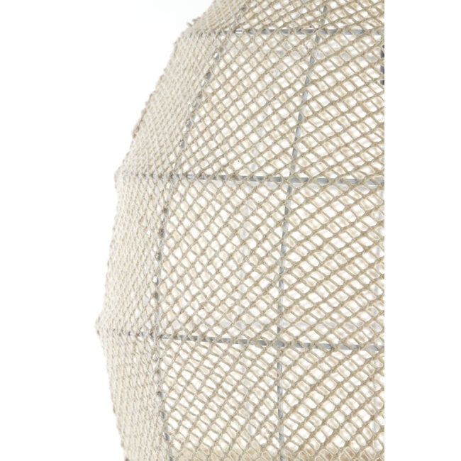 Light en Living Hanglamp Ø42x42 cm MAKASSAR zijde crème
