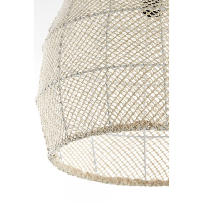 Light en Living Hanglamp Ø42x42 cm MAKASSAR zijde crème