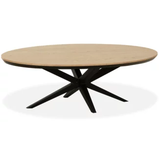 WoonMax Salontafel Wellington Ovaal Lamulux  - 135 x 67 cm