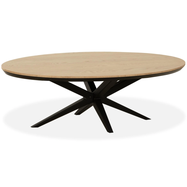 WoonMax Salontafel Wellington Ovaal Lamulux  - 135 x 67 cm