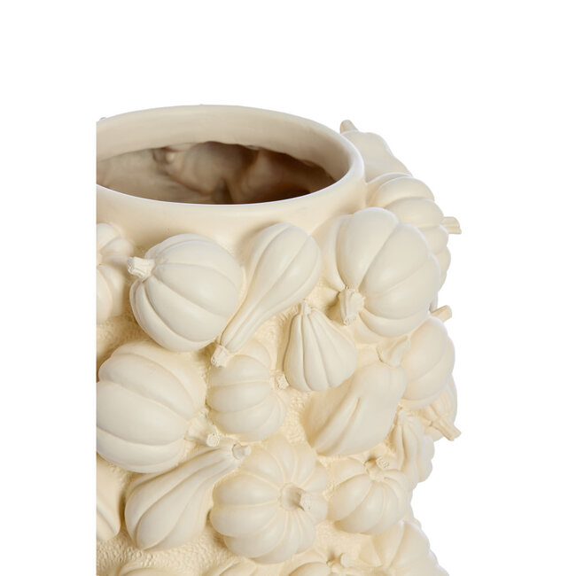 Light en Living Vaas deco Ø28x49 cm PUMPKIN crème