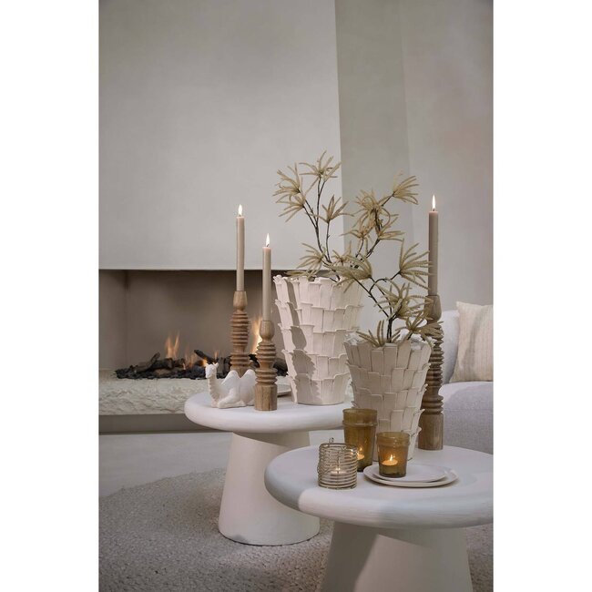 Light en Living Vaas deco 27,5x27x34 cm BANYA keramiek mat crème