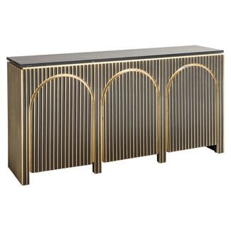 Richmond Interiors  Dressoir Les Arcs 3-deurs Brushed Goud
