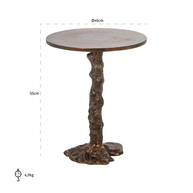 Richmond Interiors  Bijzettafel Misty Bronze