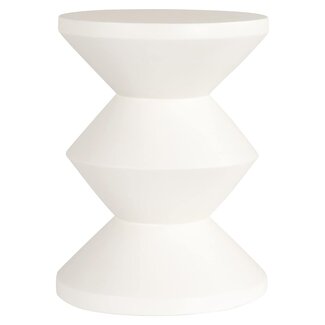 Richmond Interiors  Bijzettafel Bloomstone Diablo 34Ø Wit