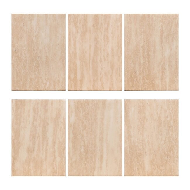 Richmond Interiors  Eettafel Fictus Travertine faux Beige