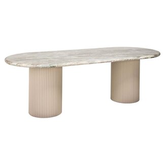 Richmond Interiors  Eettafel Coronel Beige 240 cm