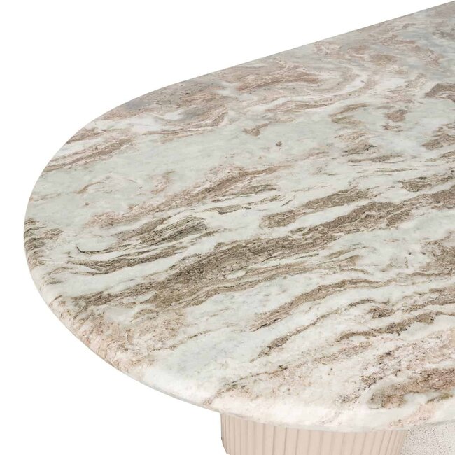 Richmond Interiors  Eettafel Coronel Beige 240 cm
