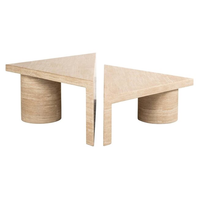 Richmond Interiors  Salontafel set Fictus Travertine faux Beige