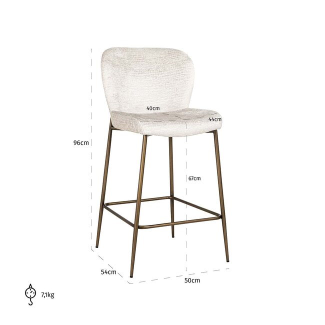 Richmond Interiors  Counterstoel Darby Fusion cream 02