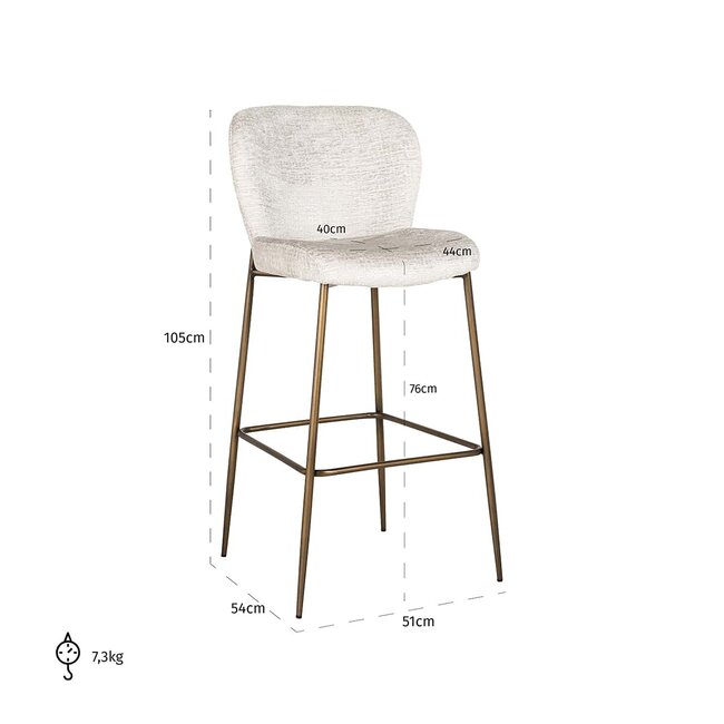 Richmond Interiors  Barstoel Darby Fusion cream 02