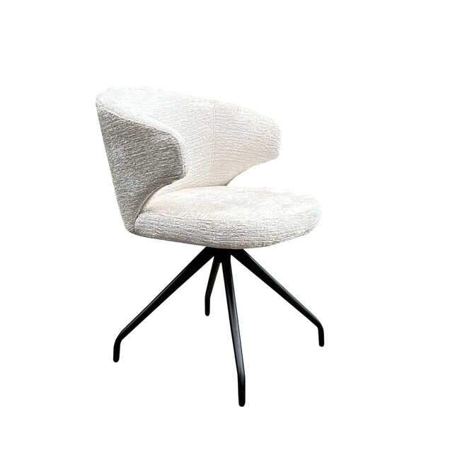 Richmond Interiors  Draaistoel Milly Fusion cream 02