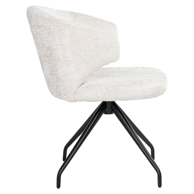 Richmond Interiors  Draaistoel Milly Fusion cream 02