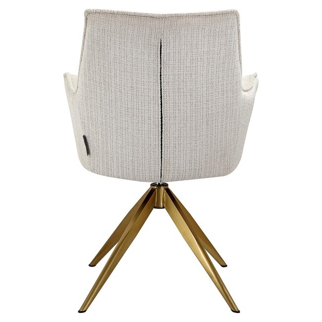 Richmond Interiors  Draaistoel met arm Dakota Niagara 902 beige chenille