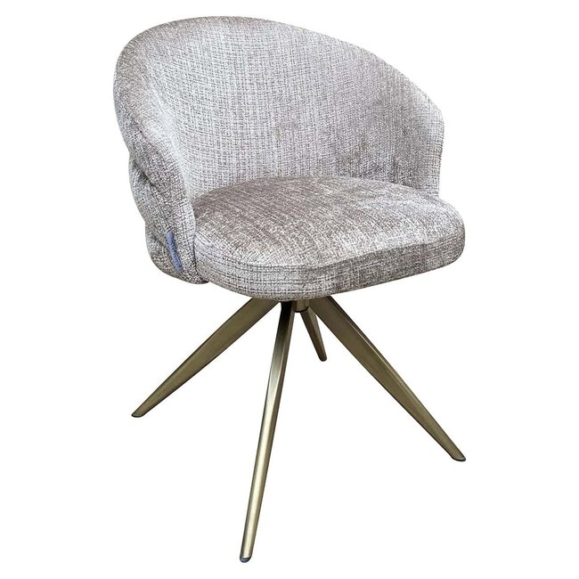 Richmond Interiors  Draaifauteuil Zendaya Niagara 104 Stone Chenille