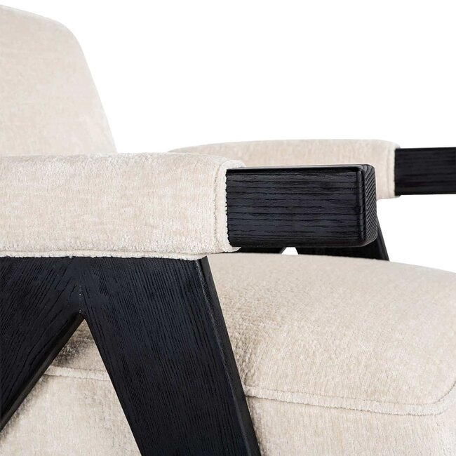 Richmond Interiors  Fauteuil Cooper Wit Bergen 900 Wit chenille