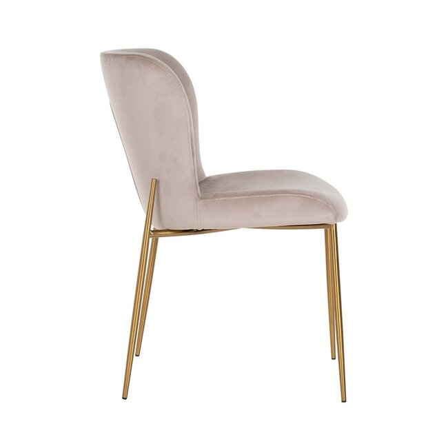 Richmond Interiors  Stoel Odessa khaki / brushed Goud