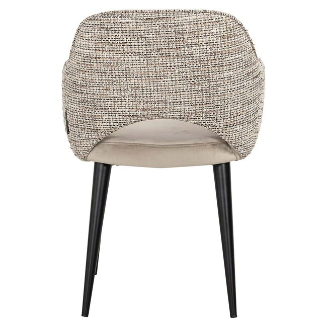 Richmond Interiors  Arm chair Giovanna trendy nature/quartz khaki