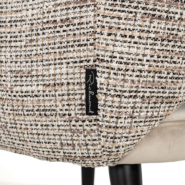 Richmond Interiors  Arm chair Giovanna trendy nature/quartz khaki