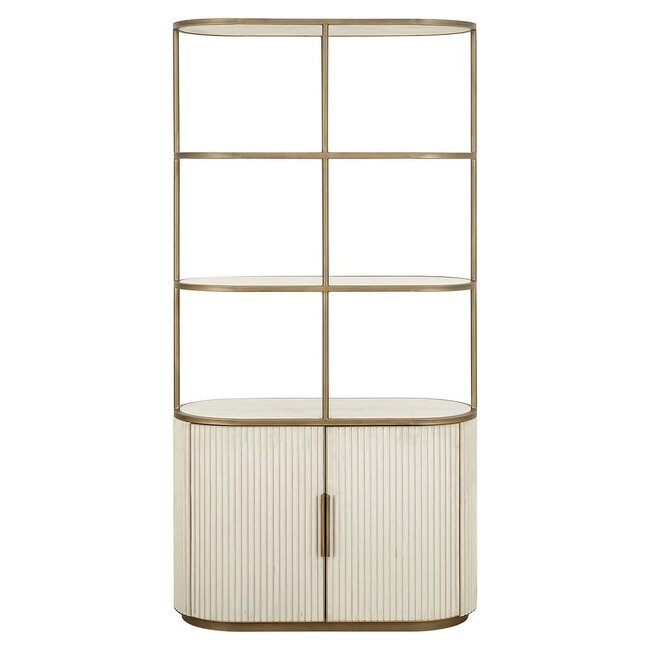 Richmond Interiors  Wandkast Tivoli 2-deurs 3 open planken Wit
