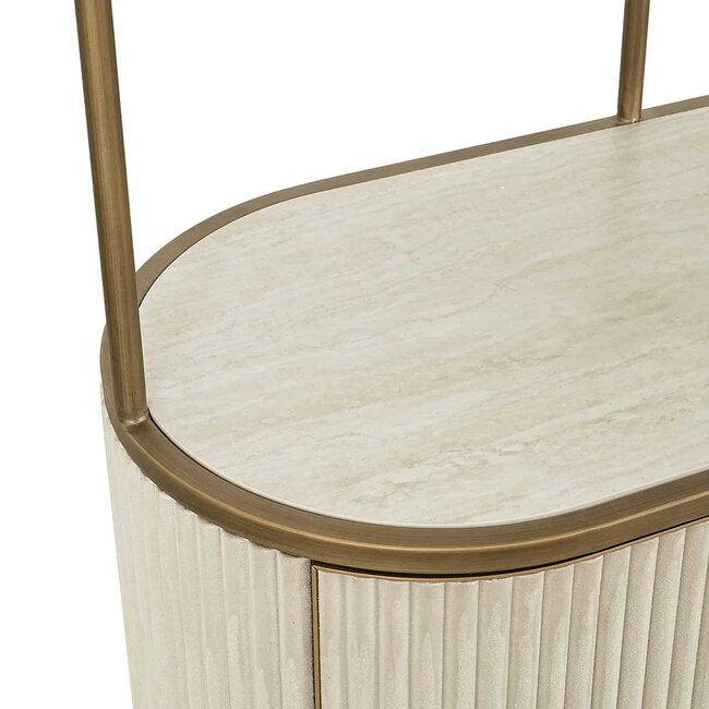 Richmond Interiors  Wandkast Tivoli 2-deurs 3 open planken Wit