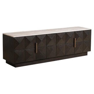 Richmond Interiors  Tv-dressoir Claremont 4-deurs Bruin