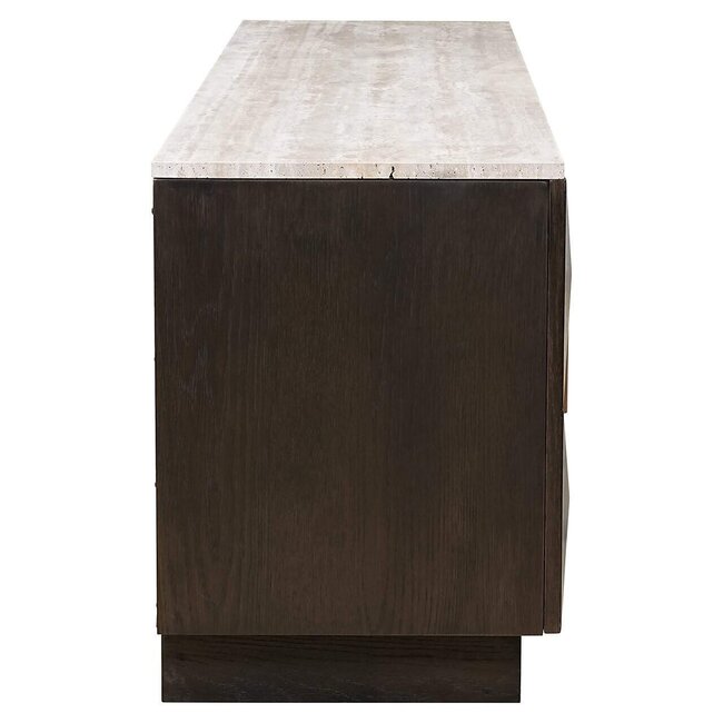 Richmond Interiors  Tv-dressoir Claremont 4-deurs Bruin