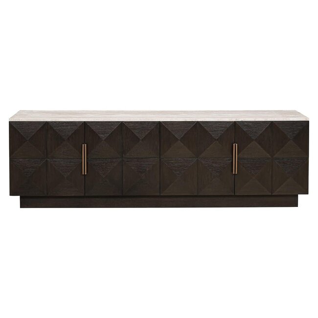 Richmond Interiors  Tv-dressoir Claremont 4-deurs Bruin