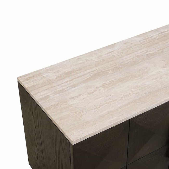 Richmond Interiors  Tv-dressoir Claremont 4-deurs Bruin