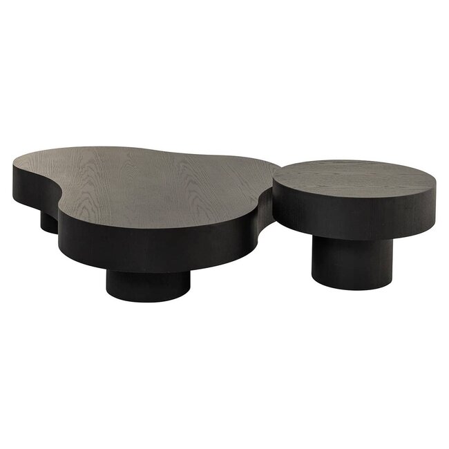 Richmond Interiors  Salontafel Bogor set van 2 dark coffee Dark coffee