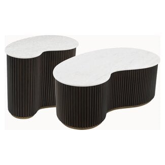 Richmond Interiors  Salontafel Mayfield set van 2 Bruin