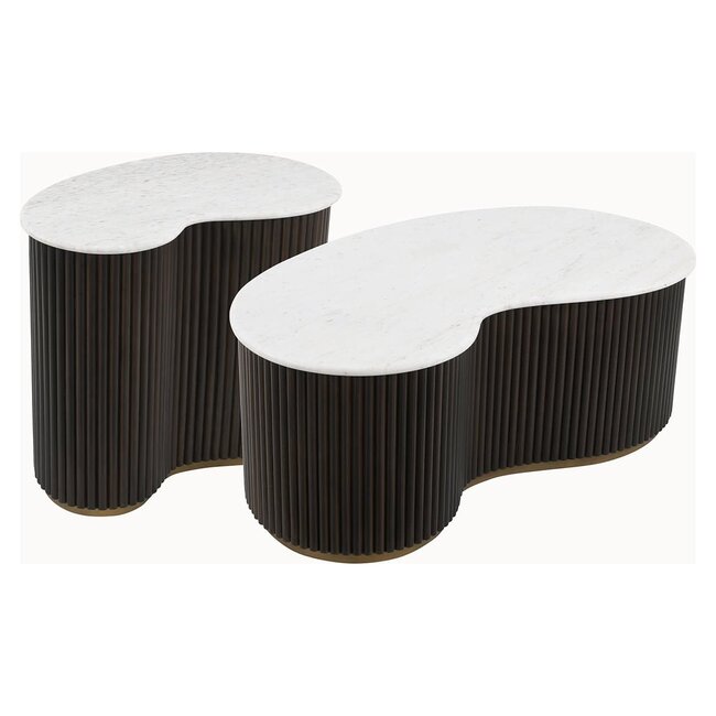 Richmond Interiors  Salontafel Mayfield set van 2 Bruin