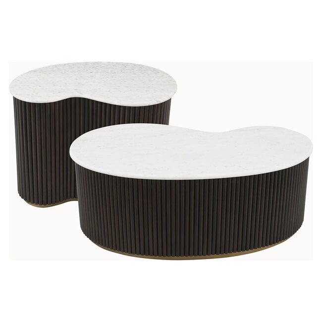 Richmond Interiors  Salontafel Mayfield set van 2 Bruin