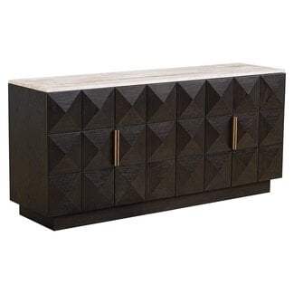 Richmond Interiors  Dressoir Claremont 4-deurs Bruin